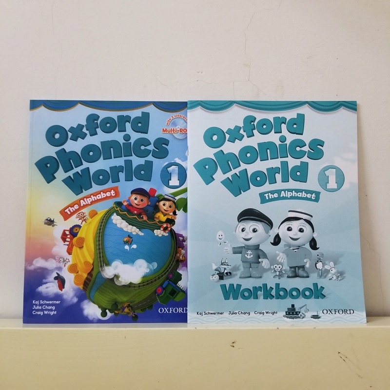 Combo Oxford phonics world  leve 1-5 ( không có đĩa CD)