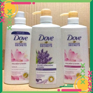Dầu Gội Xả Dove Oải Hương/ Hoa Sen 650g/620g