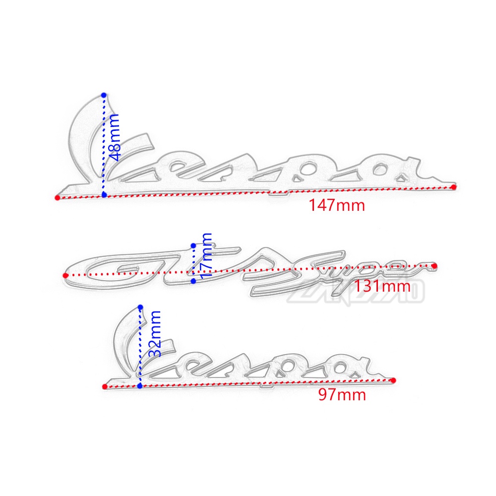 Nhãn dán trang trí 3D 3M cho Vespa GTS Super GTS 250 300 2013 2014 2015 2016 2017 2018 2019 2020 2021