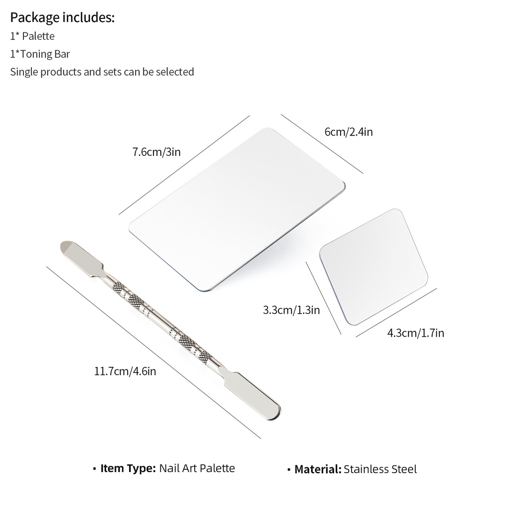 Bảng pha màu sơn móng tay FOREVERLILY có nhẫn đeo ngón tay tiện dụng