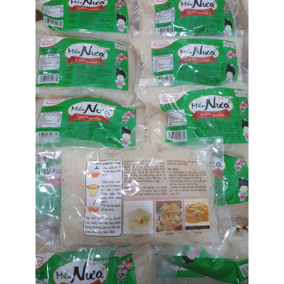 Combo 10 Gói Miến Nưa Keto Das Vị Nguyên 240Gram - Keto - Das - Không Carb