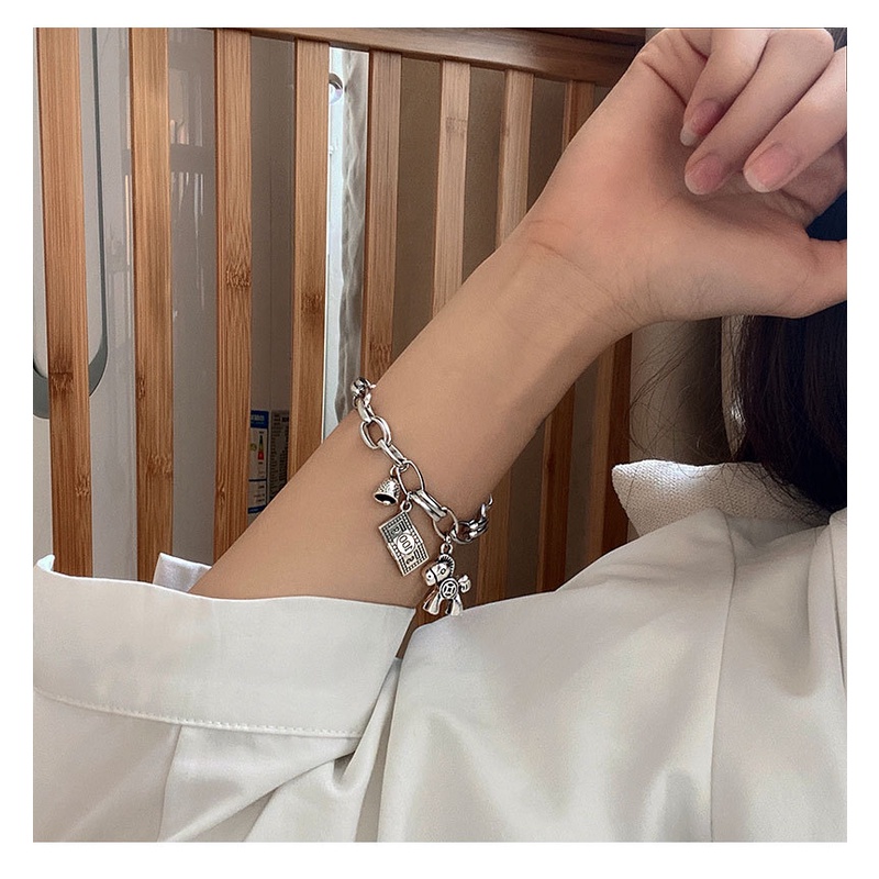 Vòng Tay Thiết Kế Hình Cá Chép Phong Cách hip hop Cổ Điển Thời Trang