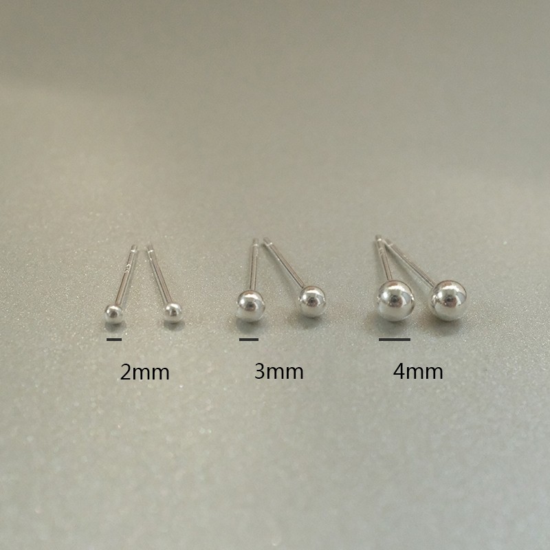 1 Đôi Bông Tai Bạc s925 Thiết Kế Đơn Giản Cho Nữ