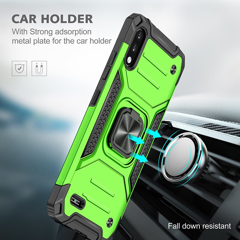 Ốp Lưng Giáp Cứng Có Nhẫn Chống Cho Điện Thoại LG K22 LGK22 L G K22 LG K 22