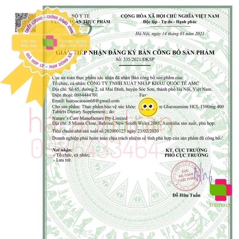 Viên uống bổ sung xương khớp Glucosamin blackmores Úc