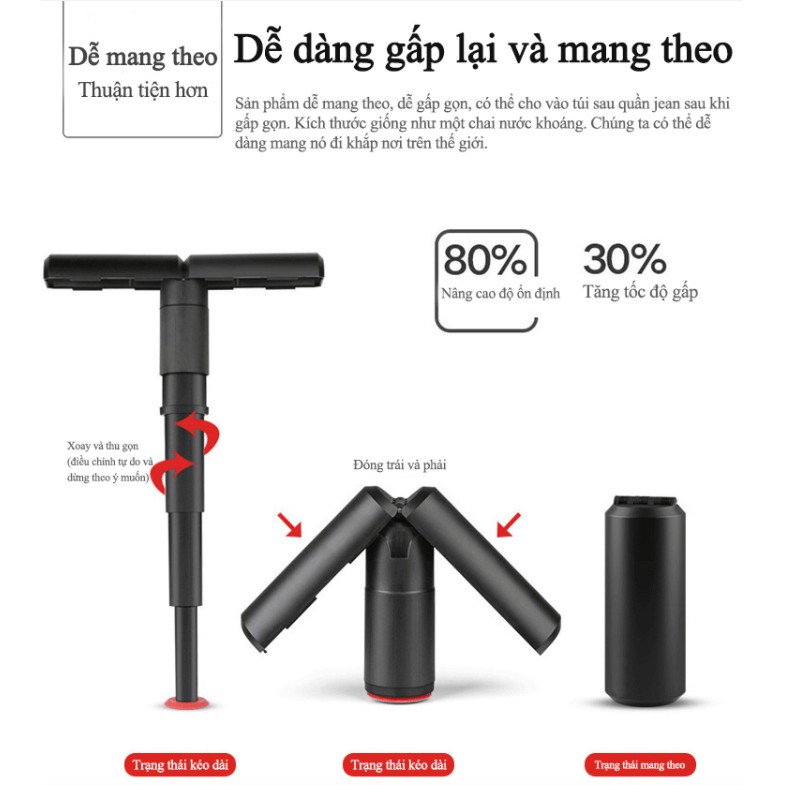 Ghế xếp gọn bỏ túi PORTABLE TELESCOPIC STOOL