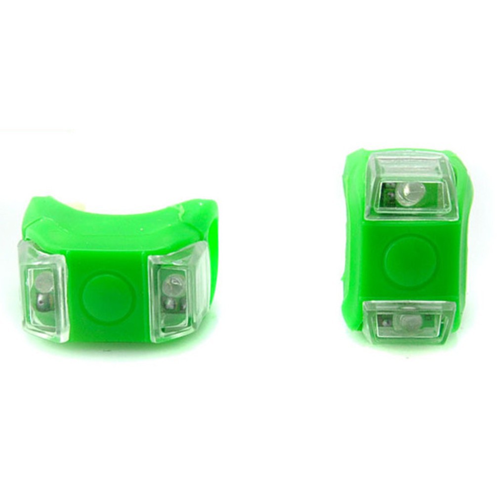 Đèn LED bánh trước xe đạp 2 bóng