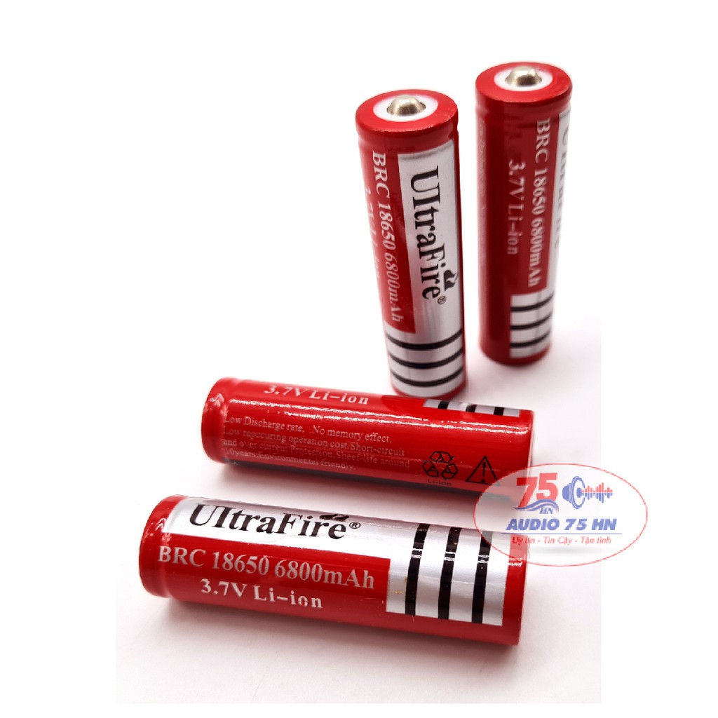 Combo 10 viên pin UItra đa năng - Pin 18650 6800mAh 3.7V Ultra Fire dung lượng cao và có thể sạc lại