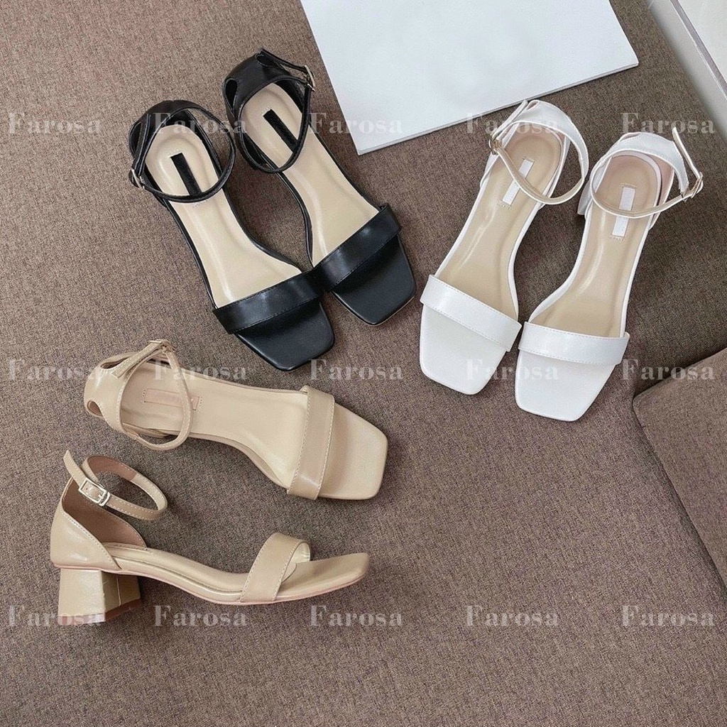 Giày sandal nữ bít gót gót vuông 4cm thời trang lên chân cực êm mã G3