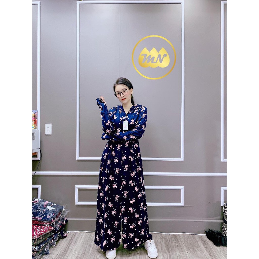Áo chống nắng nữ toàn thân lanh nhung Nhật 2 lớp họa tiết hình dài kín chân - ao chong nang nu 2 lop | BigBuy360 - bigbuy360.vn