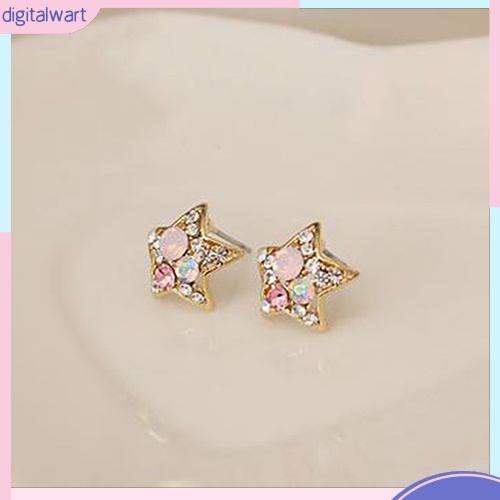 Khuyên Tai Hình Ngôi Sao Đính Đá Phong Cách Thanh Lịch Dành Cho Nữ