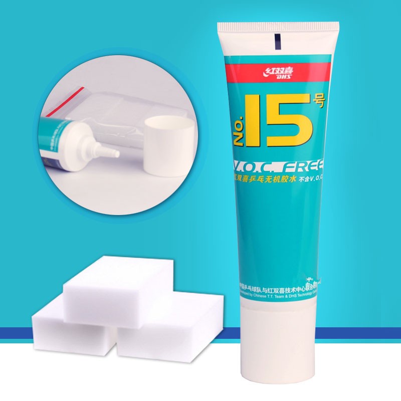 Keo Gốc Sữa DHS I5 (Song Hỷ) Chuyên Dán Mặt Vợt Bóng Bàn-Chính Hãng Loại 50ml - Dán Chắc, Không Bung Keo, Không Độc Hại