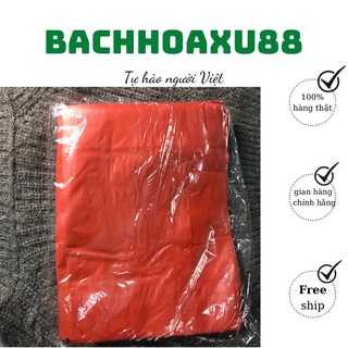 Túi đỏ bọc hàng, gói hàng , đựng hàng, túi nilon màu đỏ bachhoaxu88