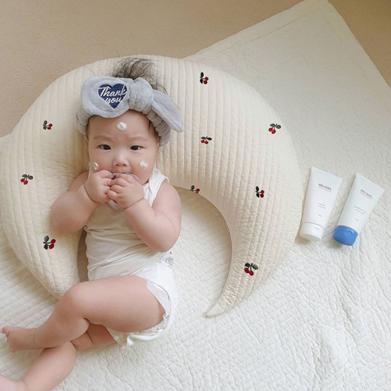 Gối Cotton Hình Chữ U Hỗ Trợ Chăm Sóc Bé Khi Đi Du Lịch / Cắm Trại Ngoài Trời