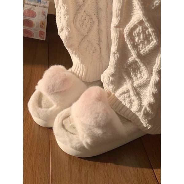 Dép lông trái tim hàng cao cấp - chính hãng xixitiao