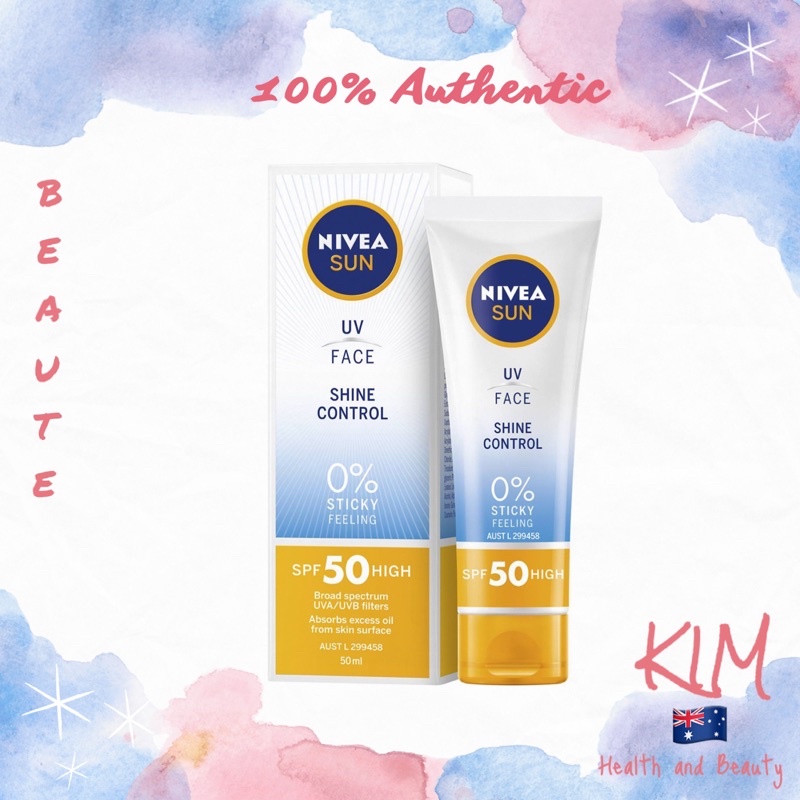 Kem Chống Nắng Nivea Sun UV Face Shine Control SPF50 High 50ml