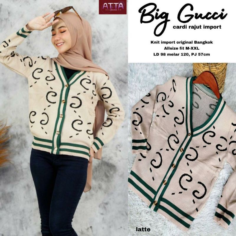 Áo Khoác Cardigan Gucci Cỡ Lớn Thiết Kế Trẻ Trung Cá Tính