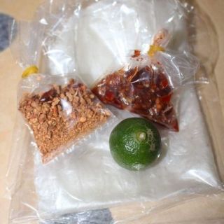 Bánh tráng tắc + sa tế tươi