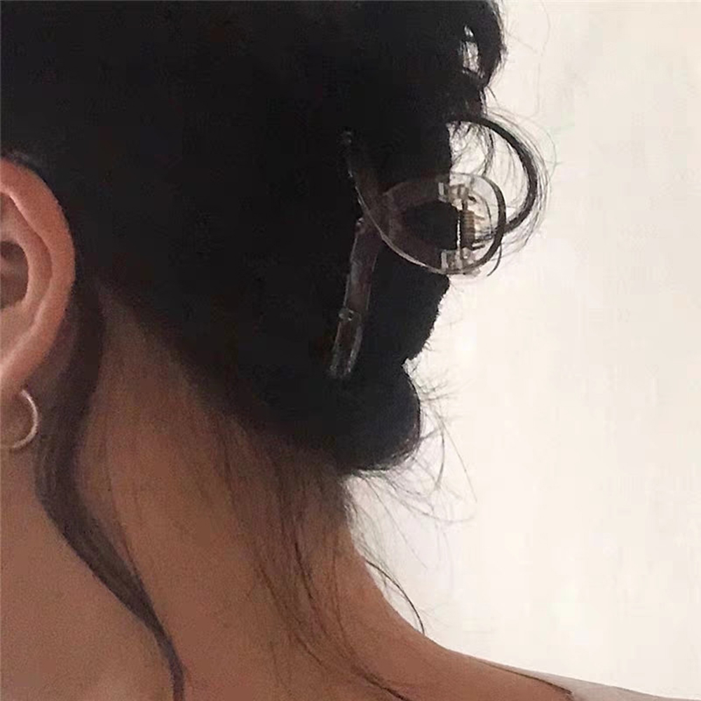Kẹp Tóc Bằng Nhựa Acrylic Trong Suốt Thời Trang Dành Cho Nữ
