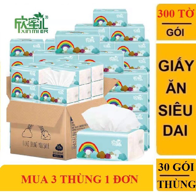 THÙNG 30 GÓI GIẤY ĂN GẤU TRÚC 6021, 6021-5 VÀ SIPIAO 6064 CÔ GÁI [100% CHÍNH HÃNG]