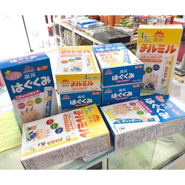 Sữa Morinaga hộp giấy 13g x 10 gói - Số 0 và Số 9