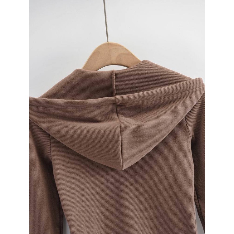Áo Khoác Hoodie Tay Dài Thoáng Khí Phong Cách Âu Mỹ Thời Trang Mùa Hè Cho Nữ 0408