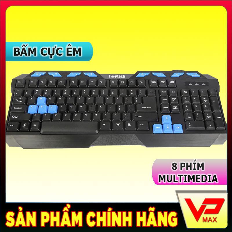 Bàn phím KB132, bàn phím máy tính Fortech KB132 dùng cho máy tính pc, laptop