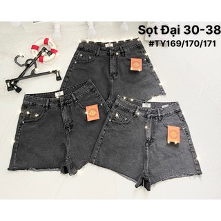 Quần short jean nữ hàng bigsize màu xám ảnh thật