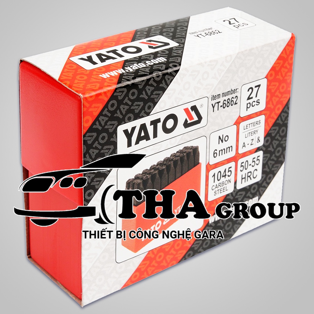 Bộ đột chữ cái 27 chi tiết Yato YT-6862/6863