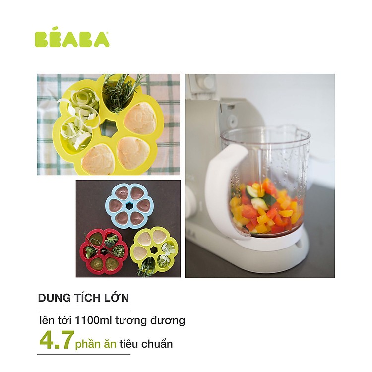 Máy Xay Hấp Đa Năng BÉABA 4IN1 BABYCOOK (Có Lồng Nấu Cháo)