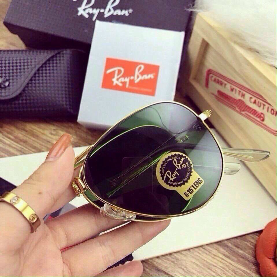 Mắt Kính Mát nam ray ban gấp, tròng thuỷ tinh, hàng đẹp, mẫu hot nhất năm  – Kính mát nam nữ đẹp tặng kèm túi đựng kính