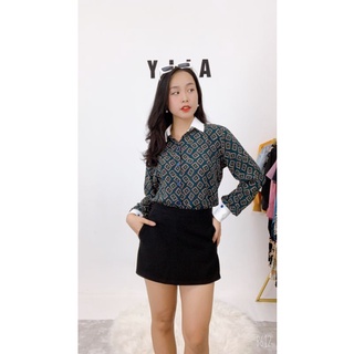 Áo sơ mi cổ trắng mã A119