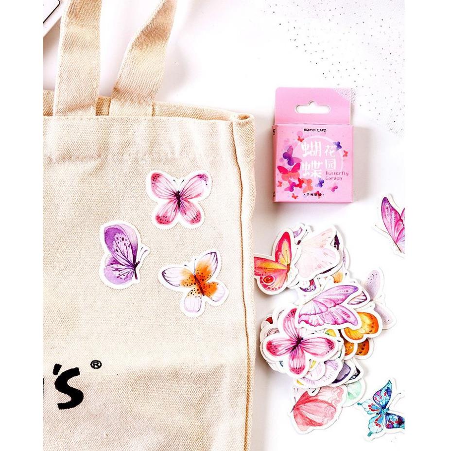Bộ 46 Sticker Hàn Quốc hình con bướm dán trang trí E29