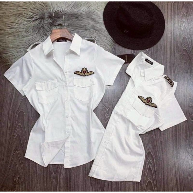 Sơ mi cơ trưởng siêu hot phối mọi trang phục