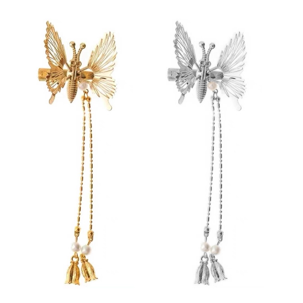 {Soltweter} Kẹp Tóc Lắc Đầu Hình Bướm Rỗng Sống Động Trang Trí Cho Nữ