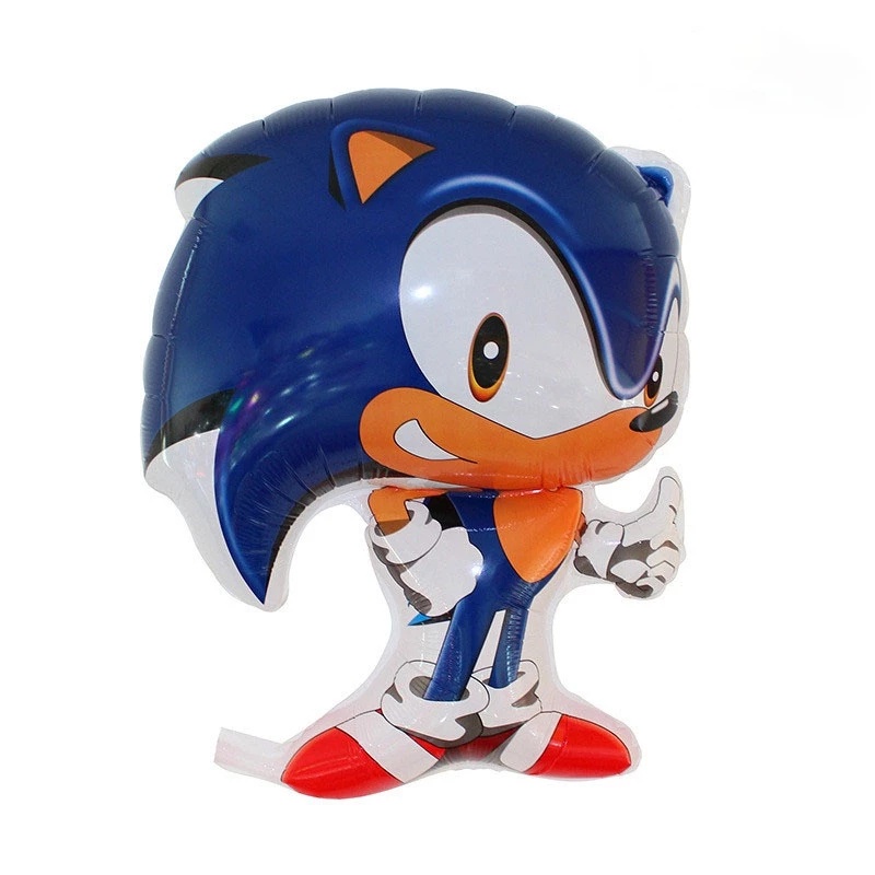 Bộ 5 Bóng Bay Hình Nhím Sonic Trang Trí Tiệc Cho Bé