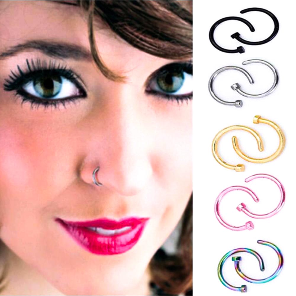 Khuyên giả xỏ mũi hợp thời trang cho nữ