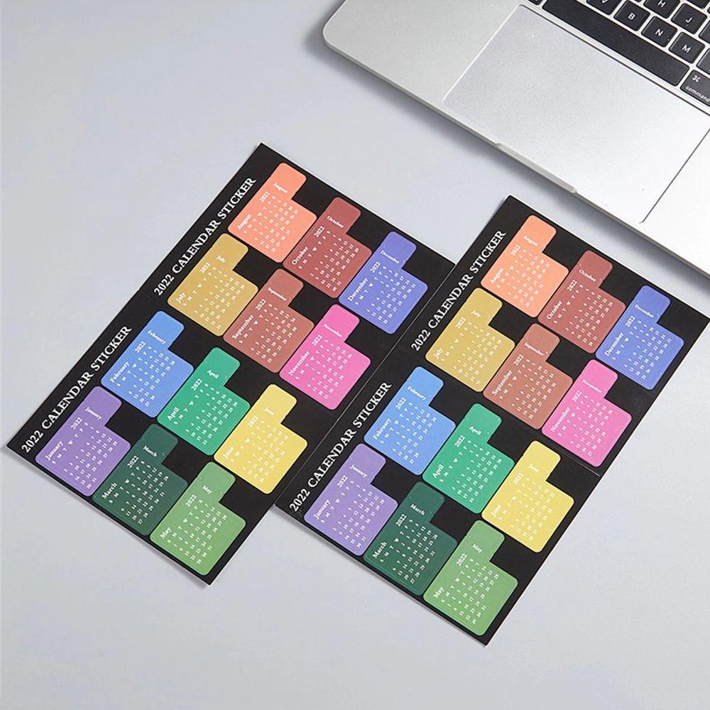 Sticker Đánh Dấu Sổ Tay Ghi Kế Hoạch Lịch Năm 2022 Tiện Dụng