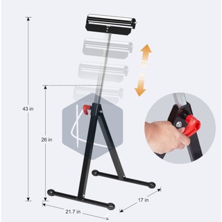 con lăn đỡ phôi / chân đỡ phôi gỗ - roller stand JL-6038