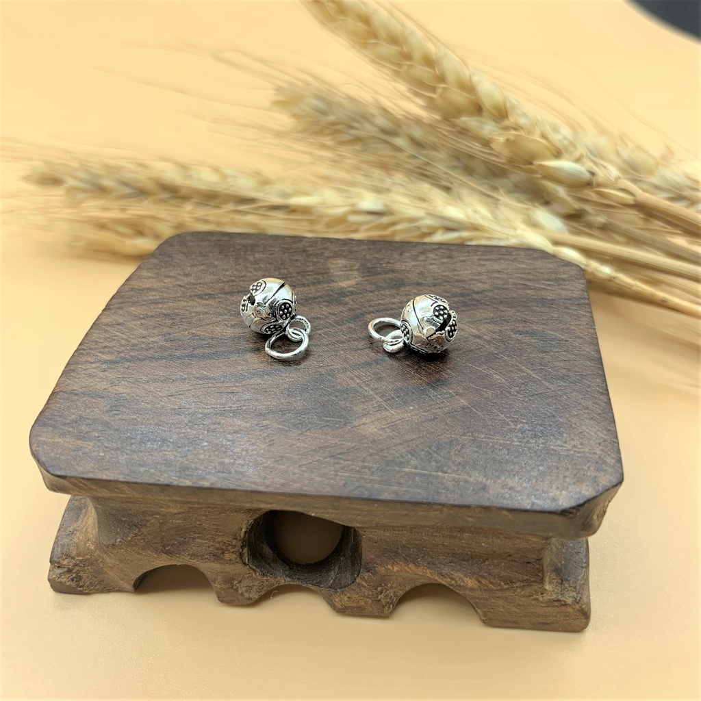Charm móc treo chuông lớn (có kêu) - Charm bạc 925 - Mã CA700