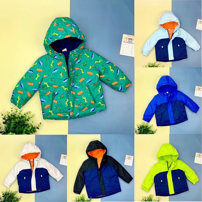 Áo khoác bé trai, áo khoác trẻ em xuất dư, chất phao dày ấm, size 1-5 tuổi - SUNKIDS1