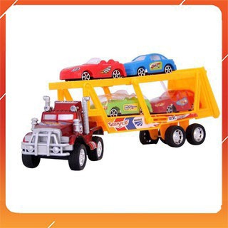 Đồ chơi xe ô tô container chở siêu xe hàng việt nam
