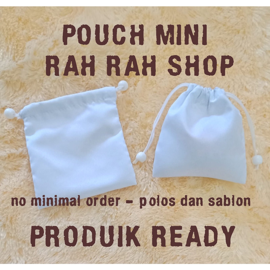 Túi Dây Rút Mini Màu Trơn In Họa Tiết
