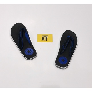 NEW - Dép Converse đen quai đen logo xanh navy chính hãng