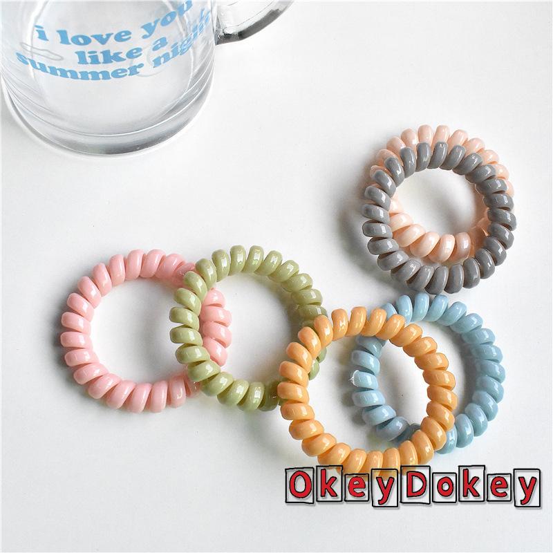 Dây Buộc Tóc Co Giãn Không Để Lại Dấu Vết Màu Trơn Cho Nữ