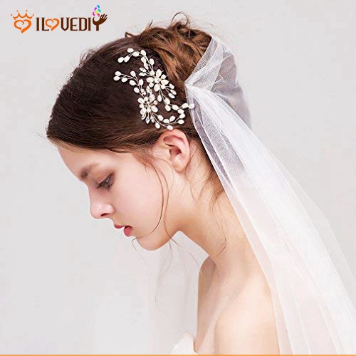 Kẹp tóc hoa đính ngọc trai xinh xắn cho nữ