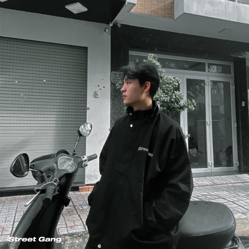 Áo Jacket Logo - Đen - Street Gang