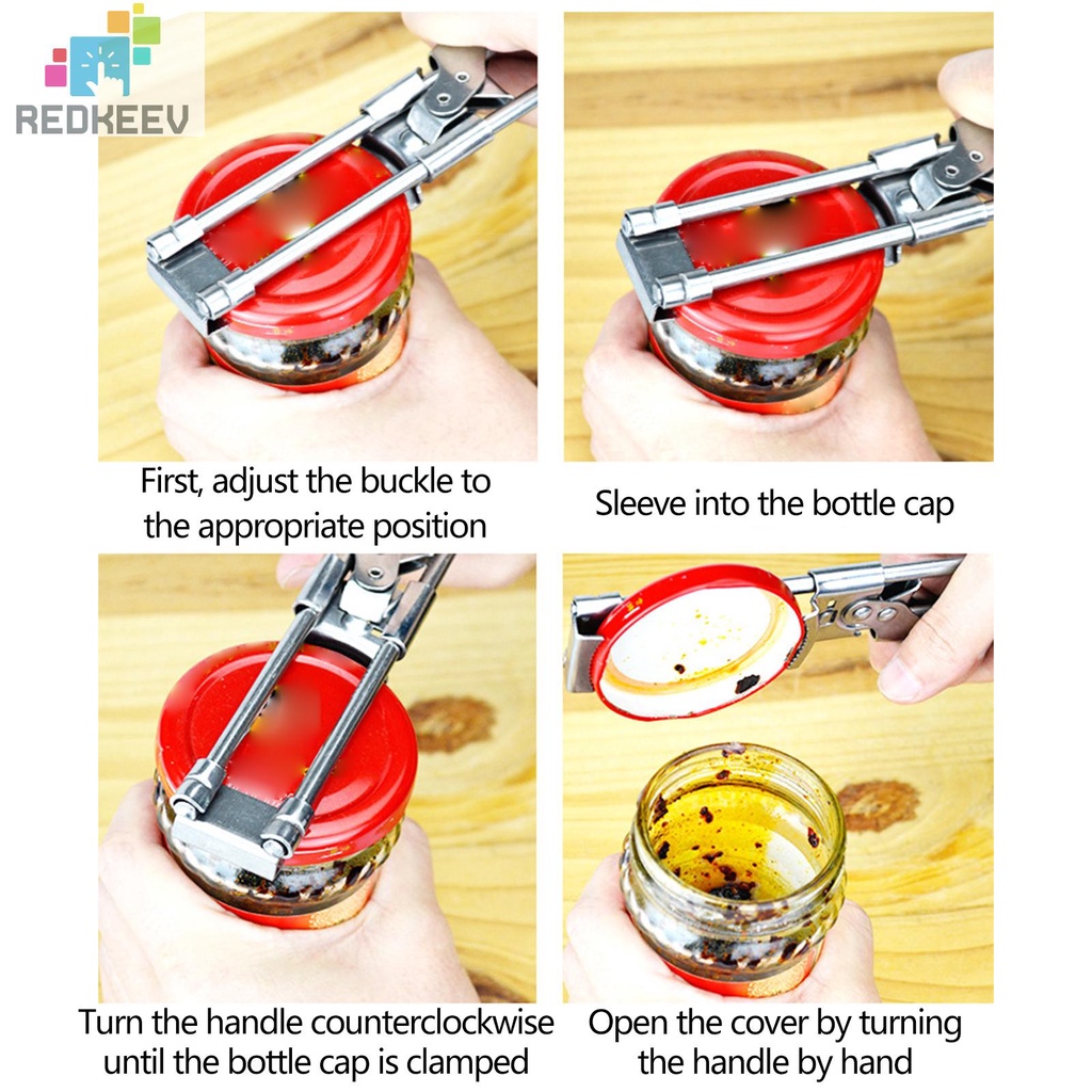 Dụng Cụ Mở Nắp Lọ Thủ Công Đa Năng Có Thể Điều Chỉnh