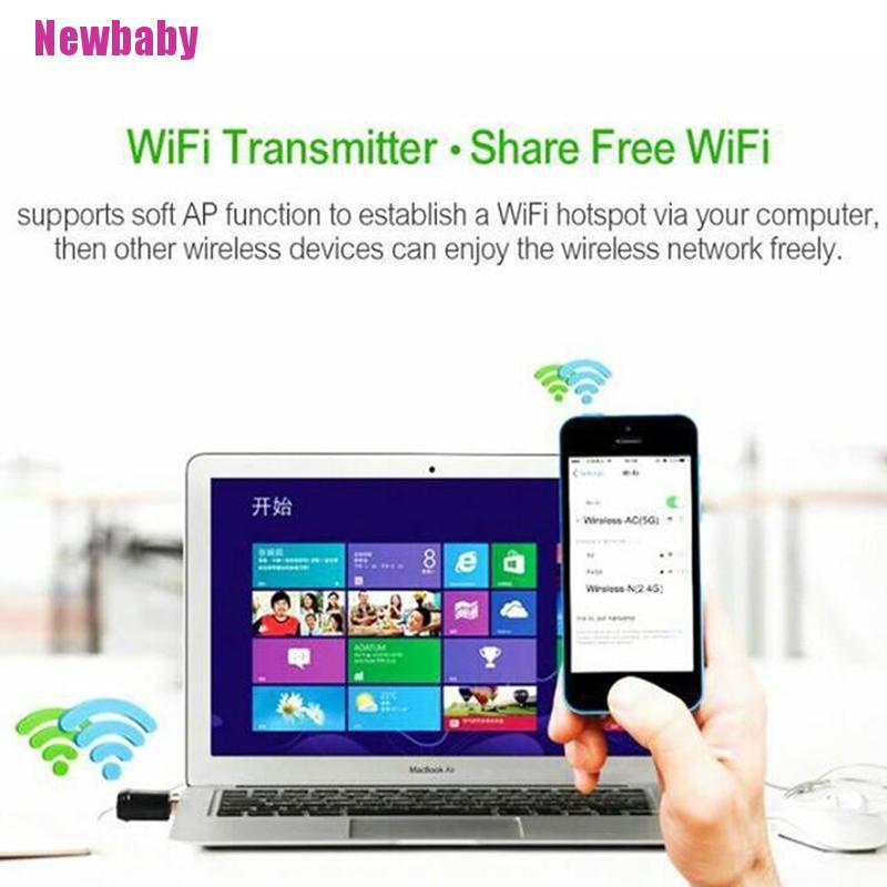 Usb Ethernet 150mbps Wifi Ac Lan 802.11 Băng Tần Kép 2.4g / 5g | BigBuy360 - bigbuy360.vn