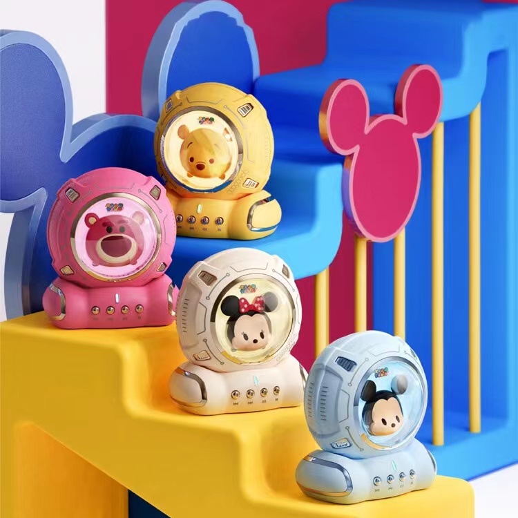 Loa Nghe Nhạc Bluetooth Không Dây Mini Loa Di động Dễ Thương Loa Bluetooth Có Mic Disney Mickey Mouse Gấu Dâu Tây Lotso